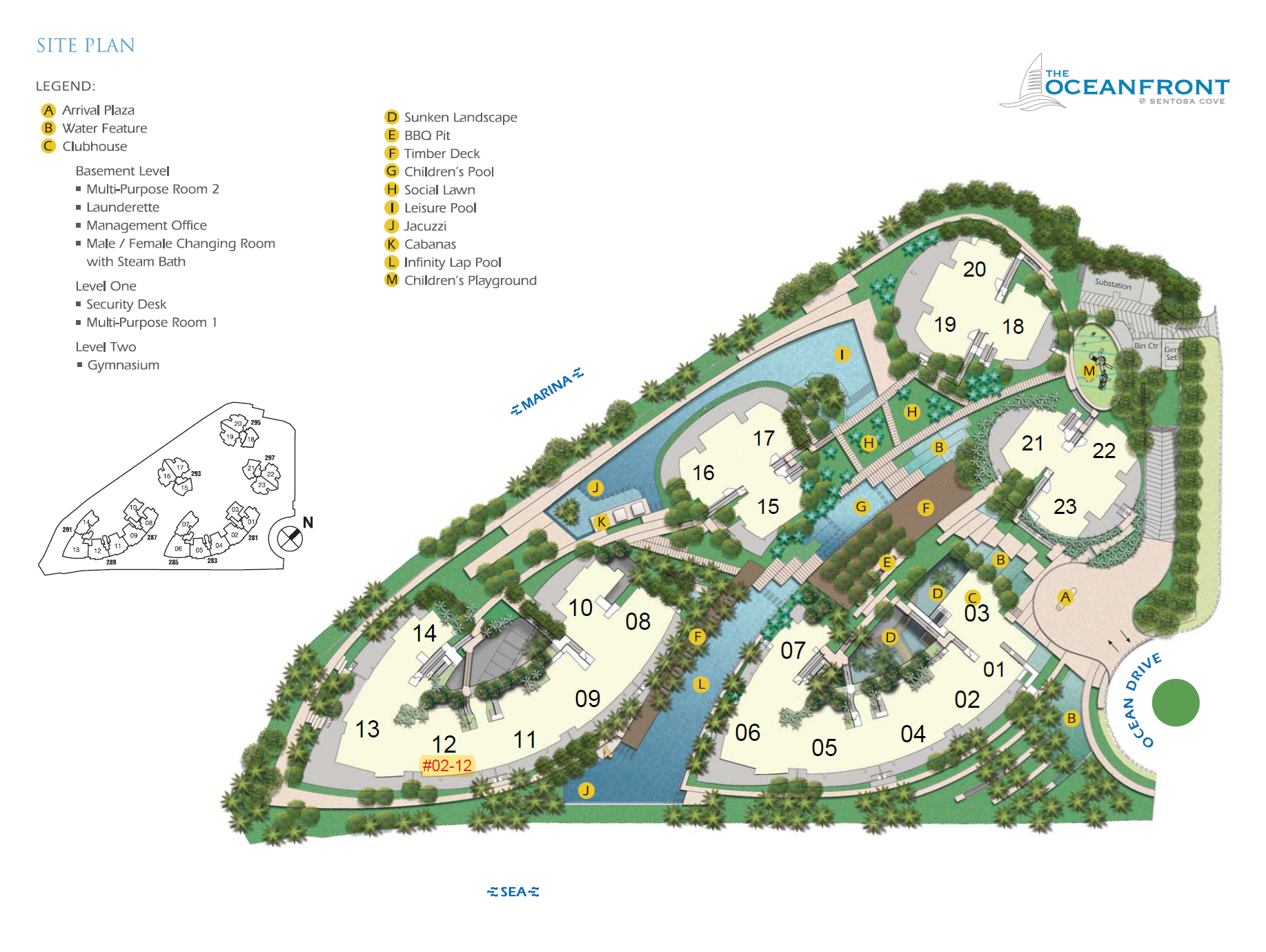 The Oceanfront @ Sentosa Cove Site Plan