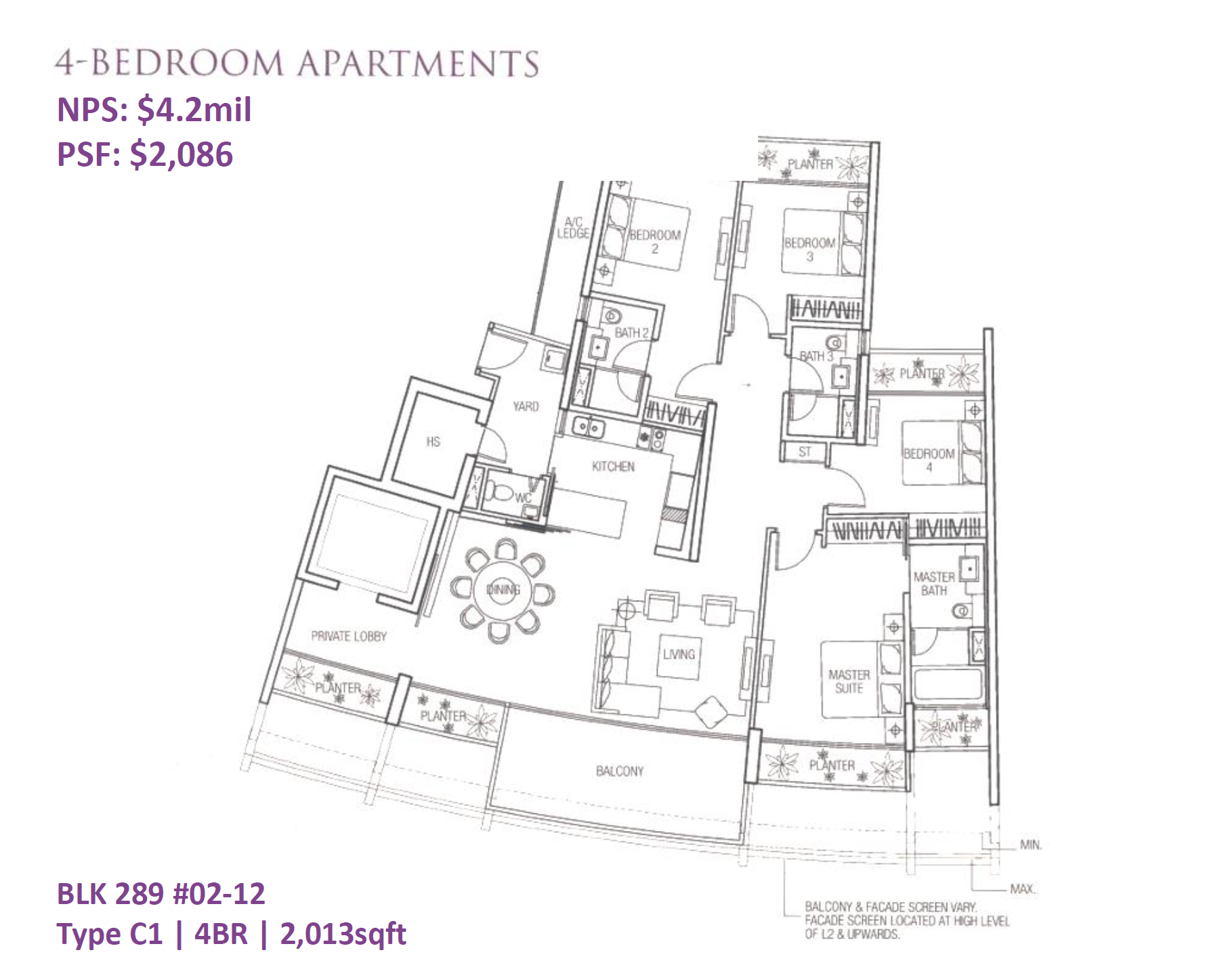 The Oceanfront @ Sentosa Cove 1 Bedroom Floor Plan 1